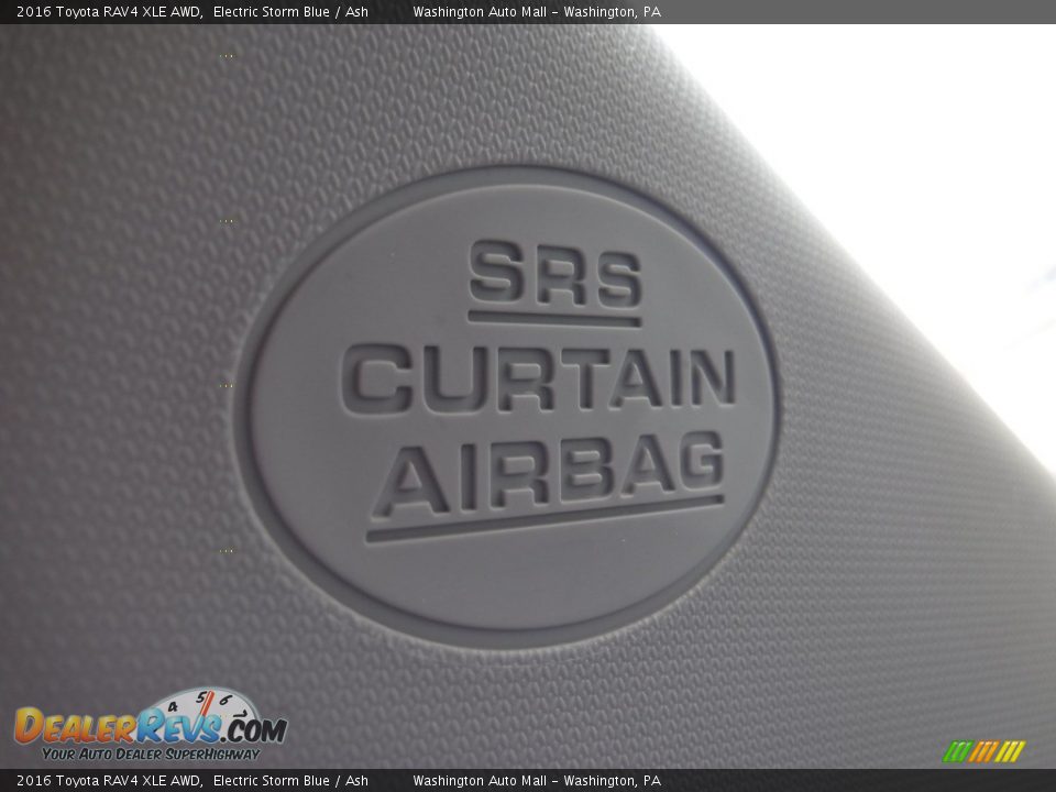 2016 Toyota RAV4 XLE AWD Electric Storm Blue / Ash Photo #22