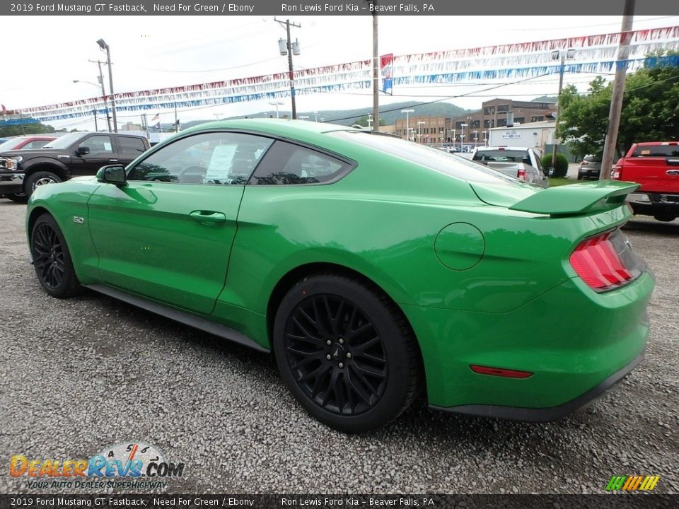 2019 Ford Mustang GT Fastback Need For Green / Ebony Photo #4