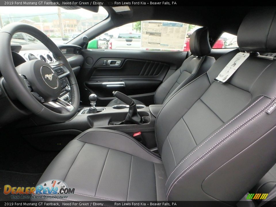 Front Seat of 2019 Ford Mustang GT Fastback Photo #12