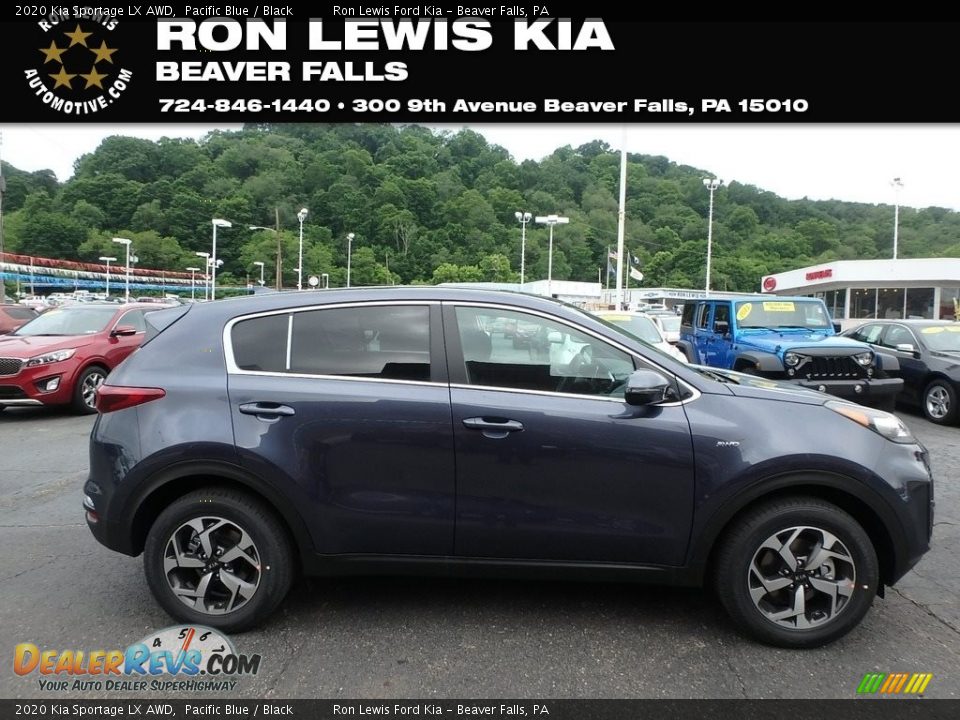 2020 Kia Sportage LX AWD Pacific Blue / Black Photo #1