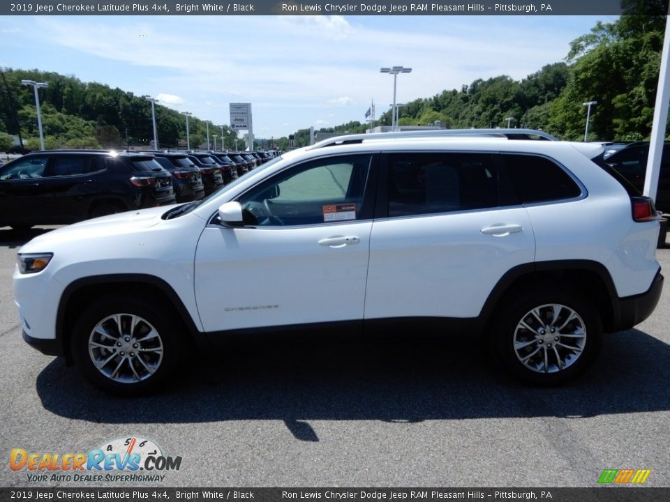 2019 Jeep Cherokee Latitude Plus 4x4 Bright White / Black Photo #2