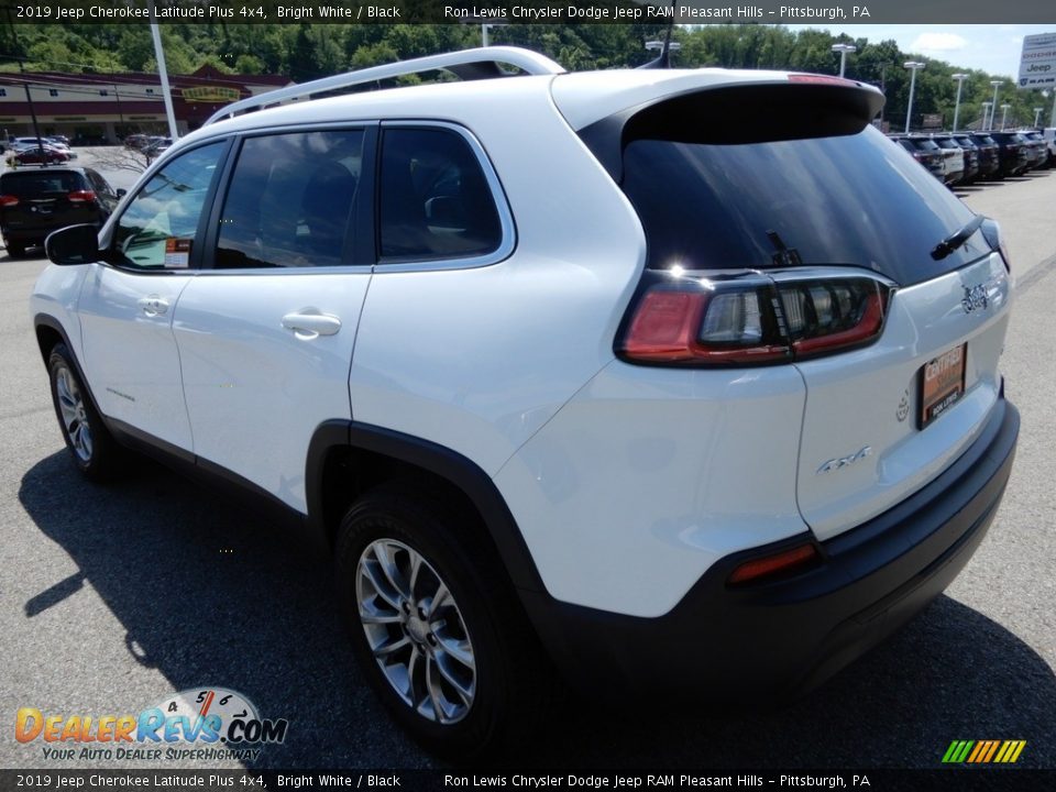 2019 Jeep Cherokee Latitude Plus 4x4 Bright White / Black Photo #3