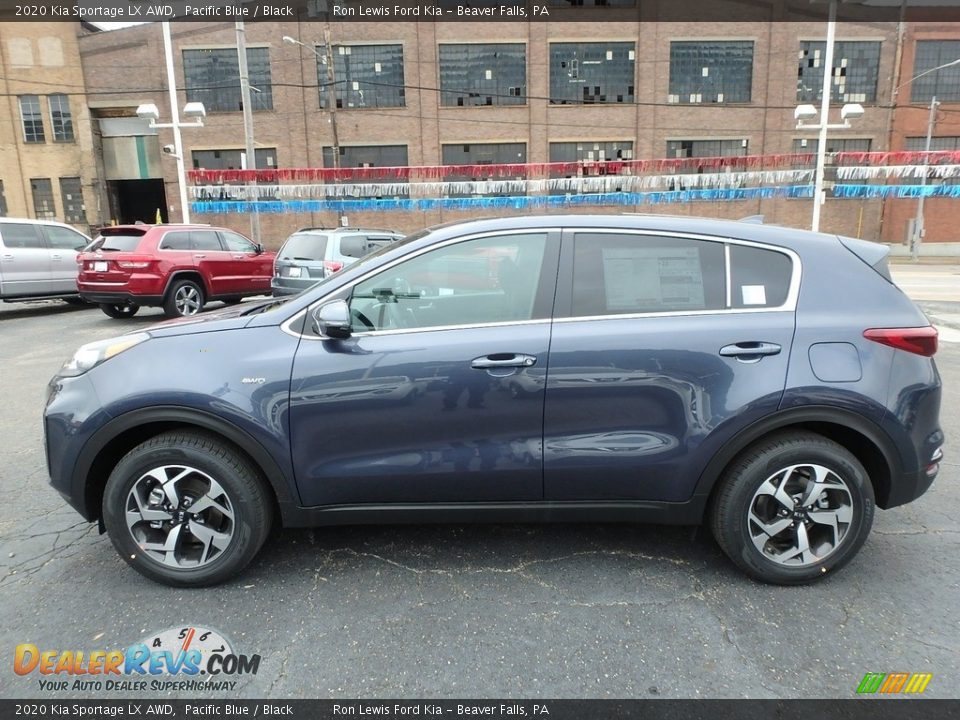 2020 Kia Sportage LX AWD Pacific Blue / Black Photo #6