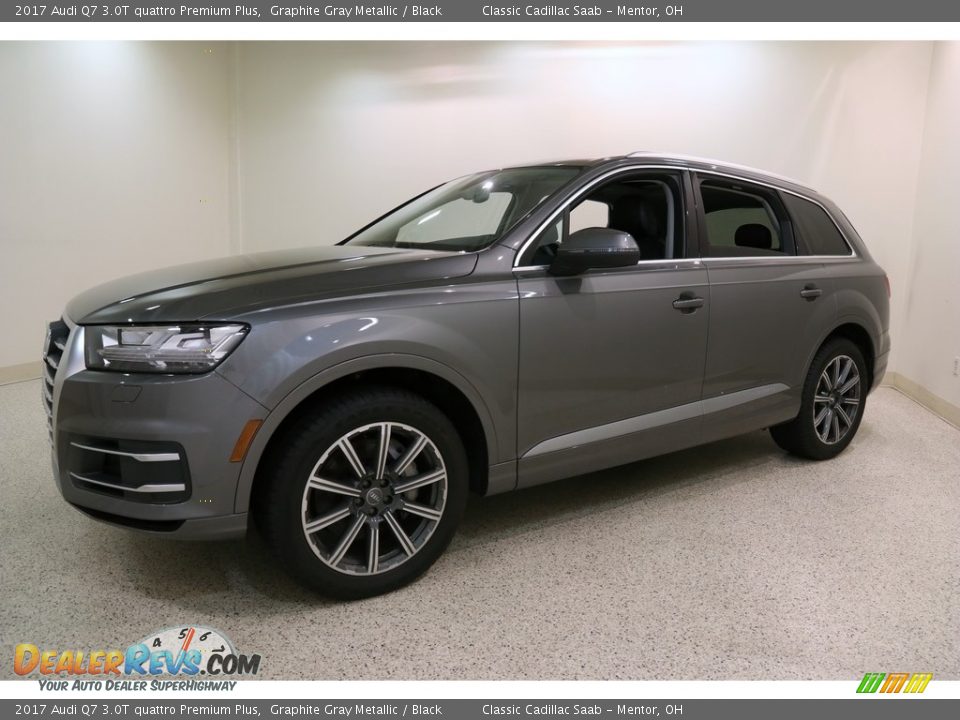 2017 Audi Q7 3.0T quattro Premium Plus Graphite Gray Metallic / Black Photo #3