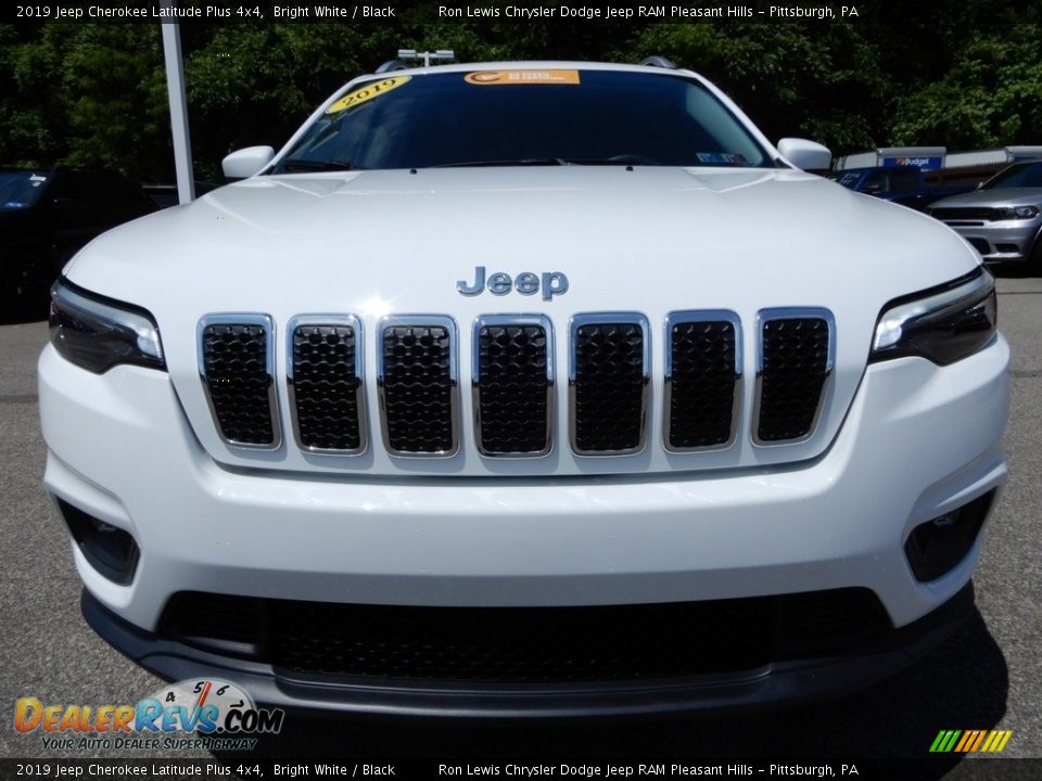 2019 Jeep Cherokee Latitude Plus 4x4 Bright White / Black Photo #9