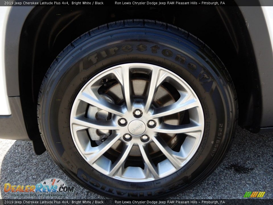 2019 Jeep Cherokee Latitude Plus 4x4 Bright White / Black Photo #10