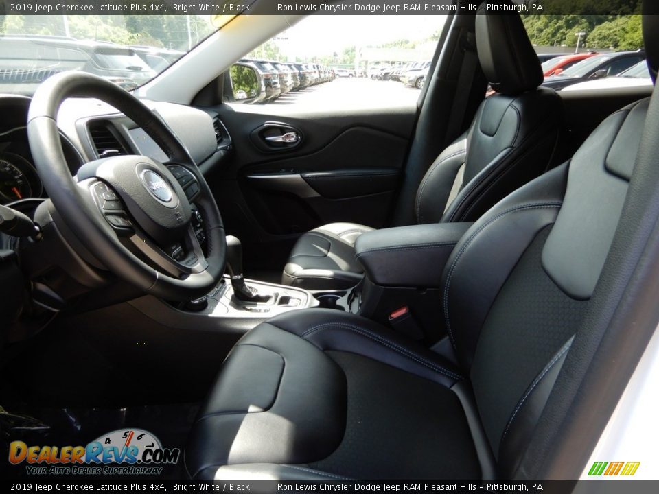 2019 Jeep Cherokee Latitude Plus 4x4 Bright White / Black Photo #11