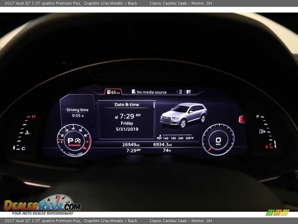2017 Audi Q7 3.0T quattro Premium Plus Graphite Gray Metallic / Black Photo #8