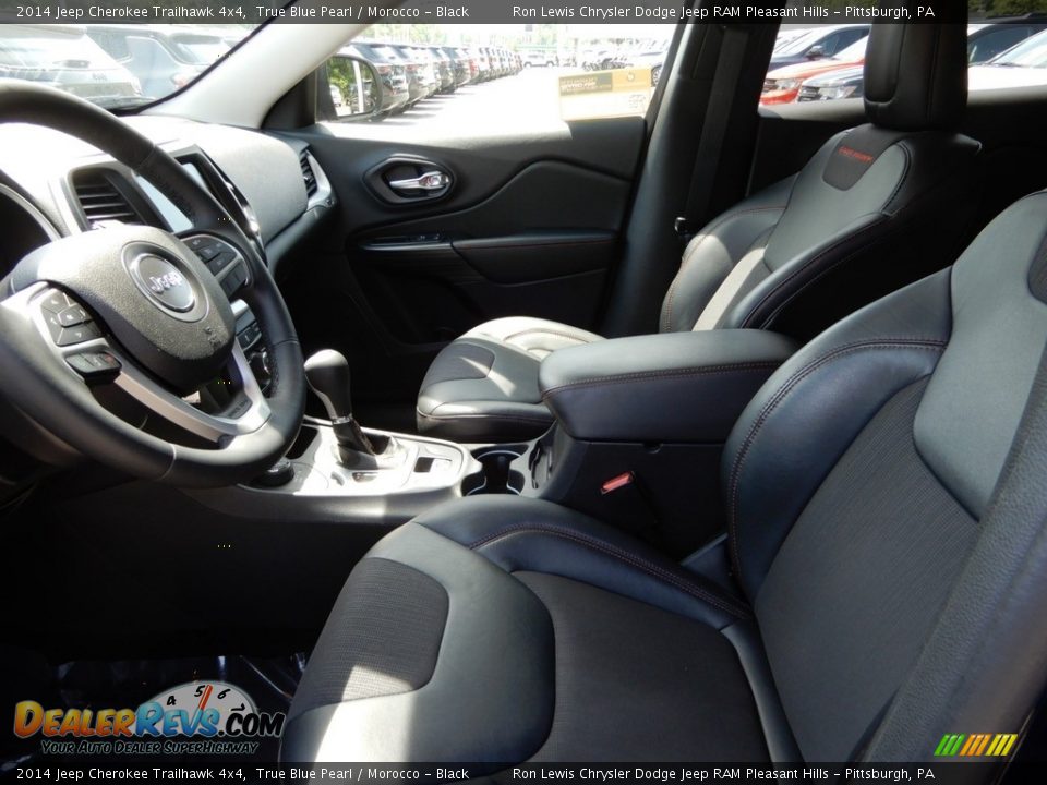 2014 Jeep Cherokee Trailhawk 4x4 True Blue Pearl / Morocco - Black Photo #11