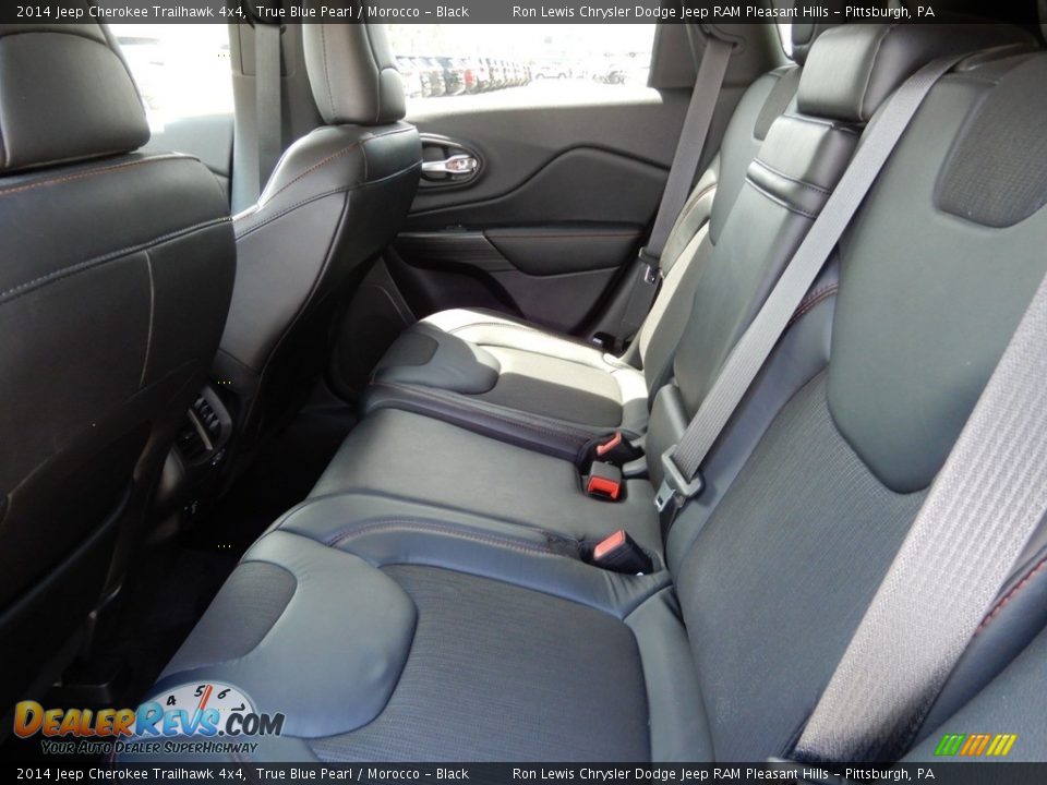 2014 Jeep Cherokee Trailhawk 4x4 True Blue Pearl / Morocco - Black Photo #12