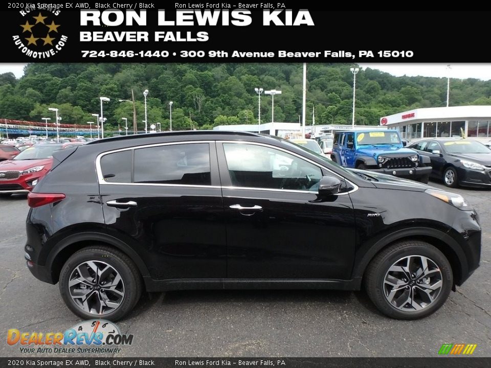 2020 Kia Sportage EX AWD Black Cherry / Black Photo #1