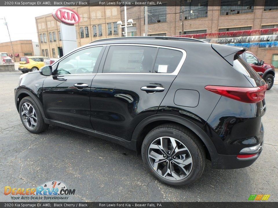 2020 Kia Sportage EX AWD Black Cherry / Black Photo #5