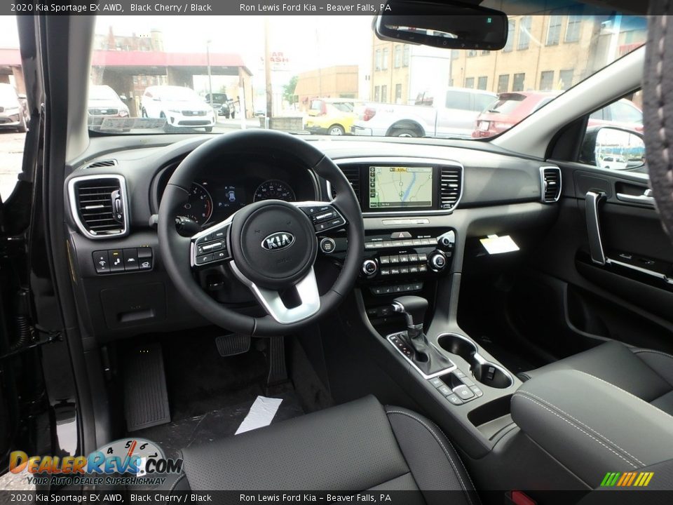 Black Interior - 2020 Kia Sportage EX AWD Photo #13
