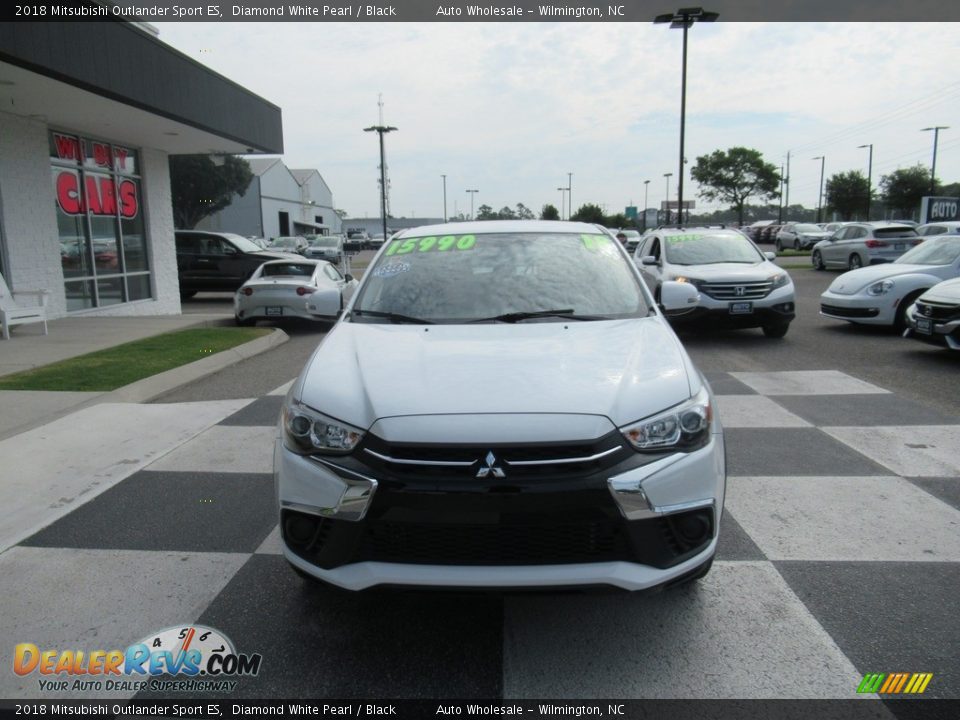 2018 Mitsubishi Outlander Sport ES Diamond White Pearl / Black Photo #2