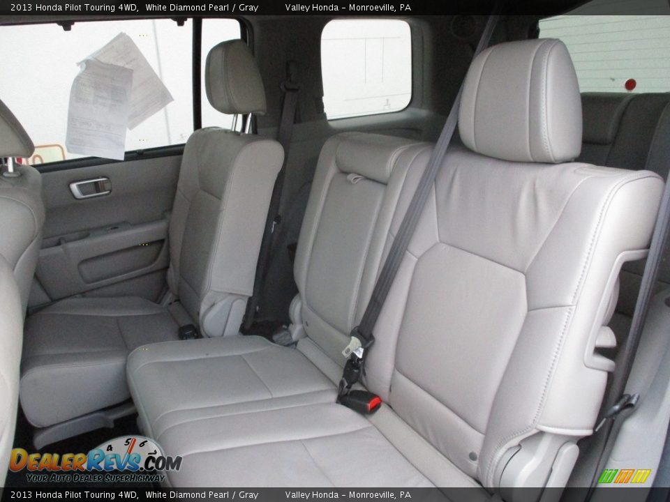 2013 Honda Pilot Touring 4WD White Diamond Pearl / Gray Photo #11