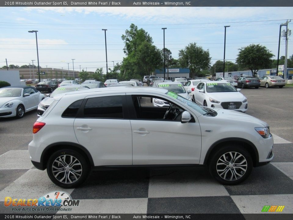 2018 Mitsubishi Outlander Sport ES Diamond White Pearl / Black Photo #3