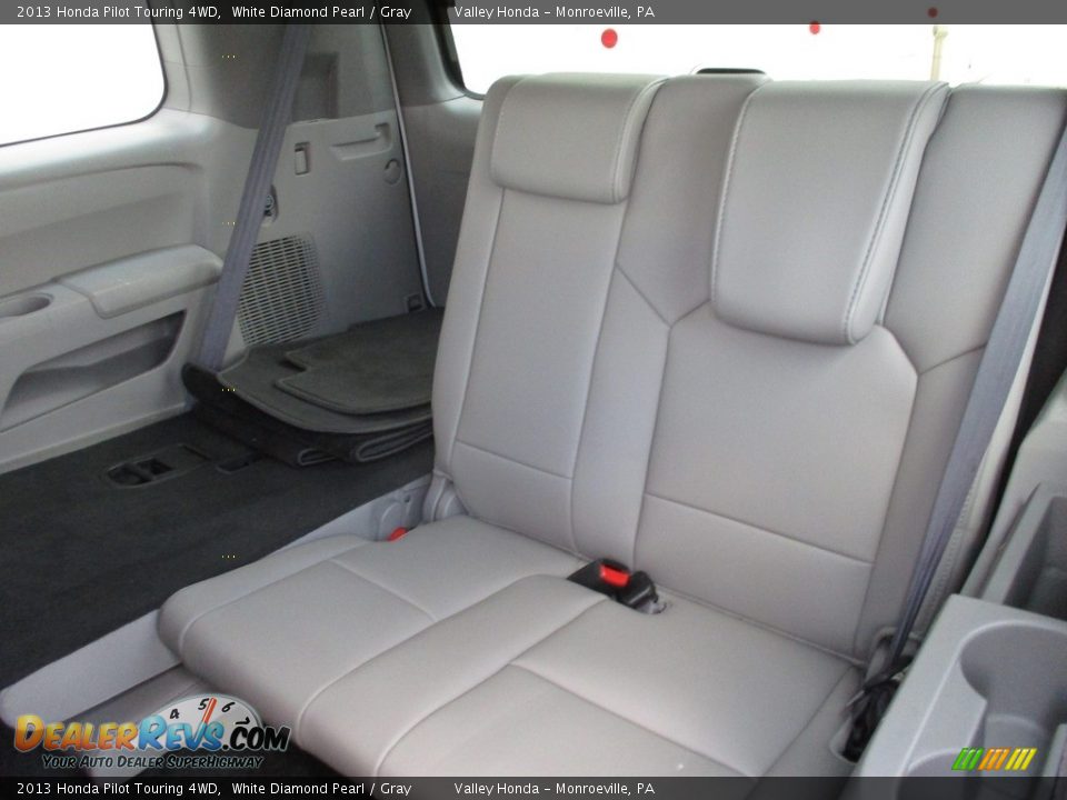 2013 Honda Pilot Touring 4WD White Diamond Pearl / Gray Photo #12