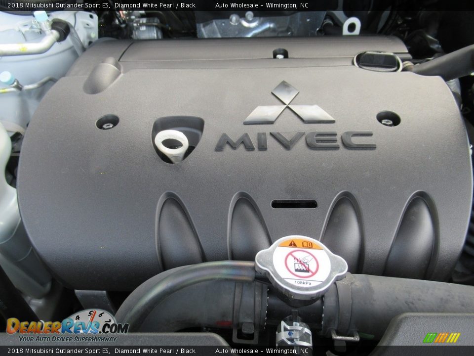 2018 Mitsubishi Outlander Sport ES Diamond White Pearl / Black Photo #6