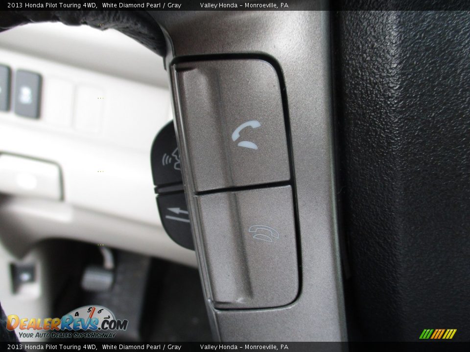2013 Honda Pilot Touring 4WD White Diamond Pearl / Gray Photo #18