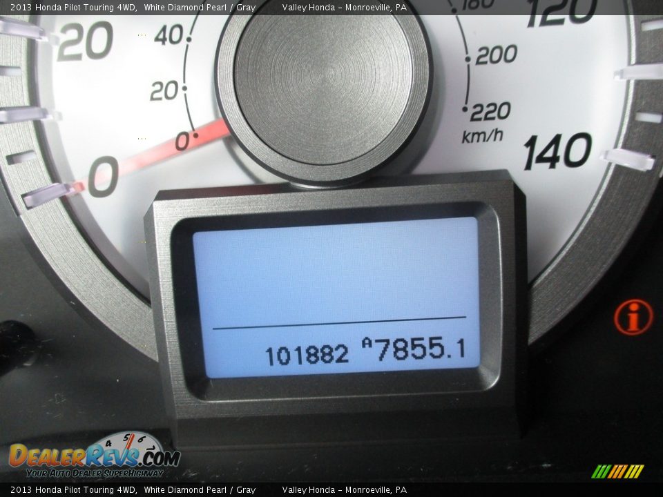 2013 Honda Pilot Touring 4WD White Diamond Pearl / Gray Photo #20