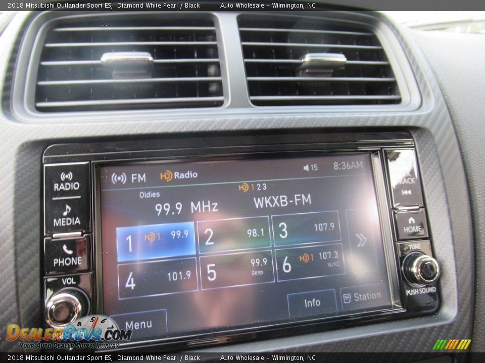 2018 Mitsubishi Outlander Sport ES Diamond White Pearl / Black Photo #17