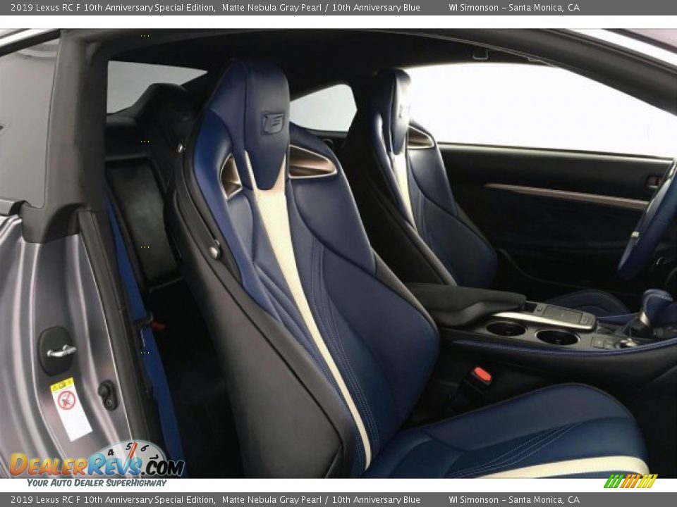 Front Seat of 2019 Lexus RC F 10th Anniversary Special Edition Photo #6