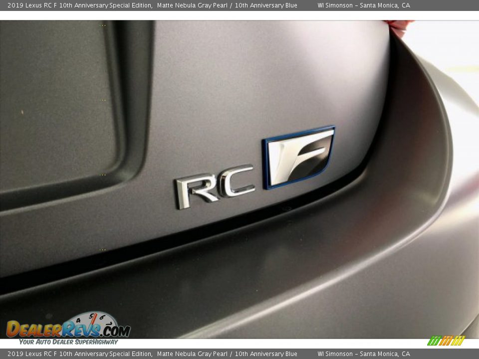 2019 Lexus RC F 10th Anniversary Special Edition Logo Photo #7