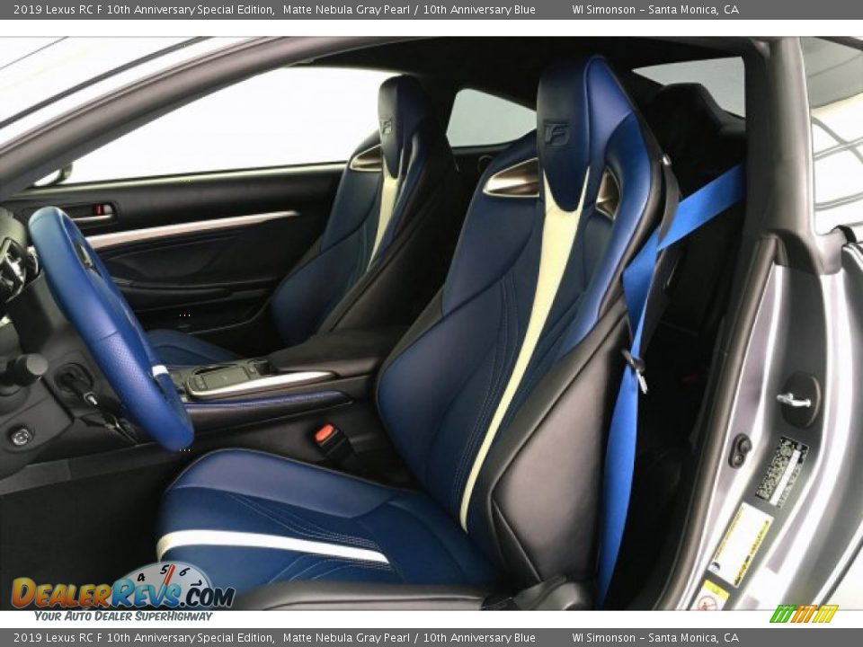 10th Anniversary Blue Interior - 2019 Lexus RC F 10th Anniversary Special Edition Photo #14