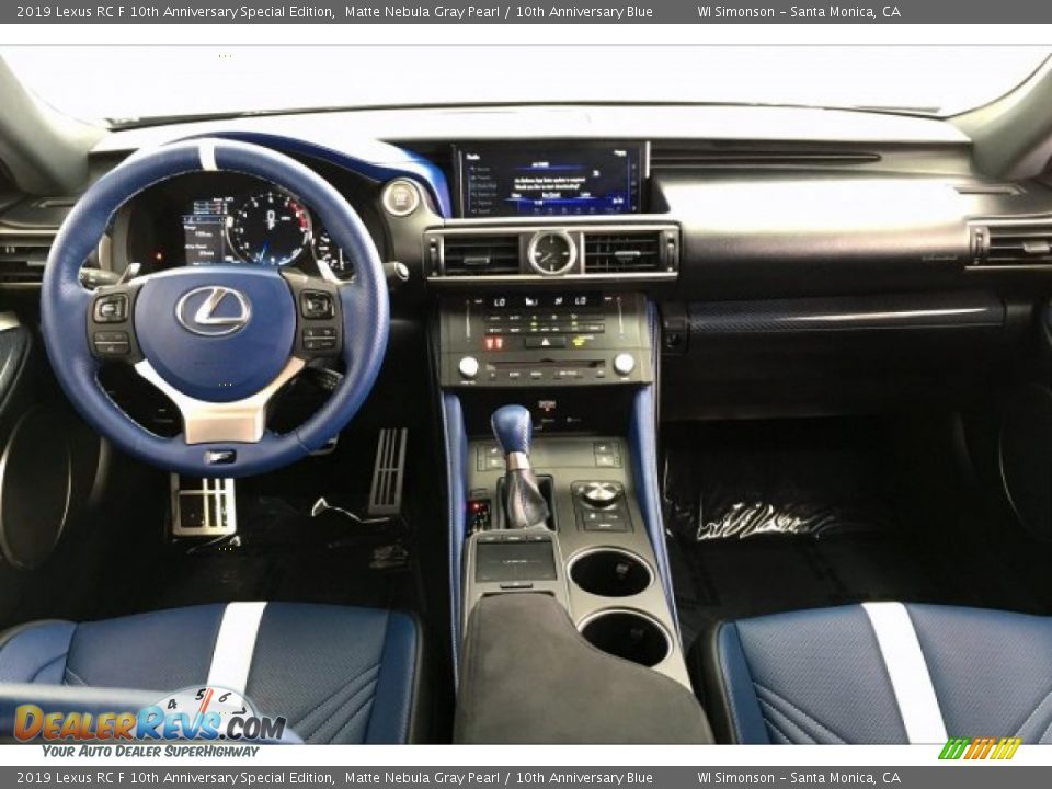 Dashboard of 2019 Lexus RC F 10th Anniversary Special Edition Photo #17