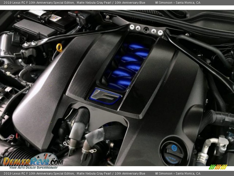 2019 Lexus RC F 10th Anniversary Special Edition 5.0 Liter DOHC 32-Valve VVT-i V8 Engine Photo #30