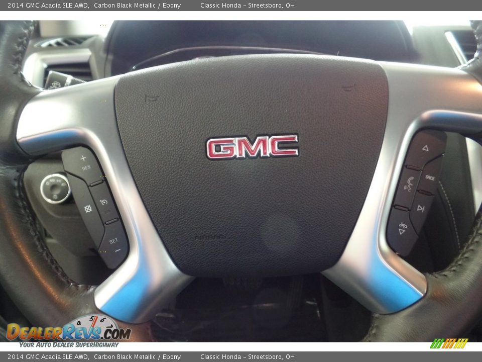 2014 GMC Acadia SLE AWD Carbon Black Metallic / Ebony Photo #23