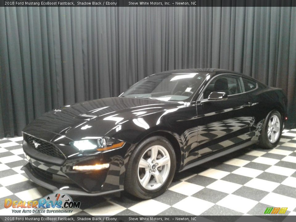 2018 Ford Mustang EcoBoost Fastback Shadow Black / Ebony Photo #2