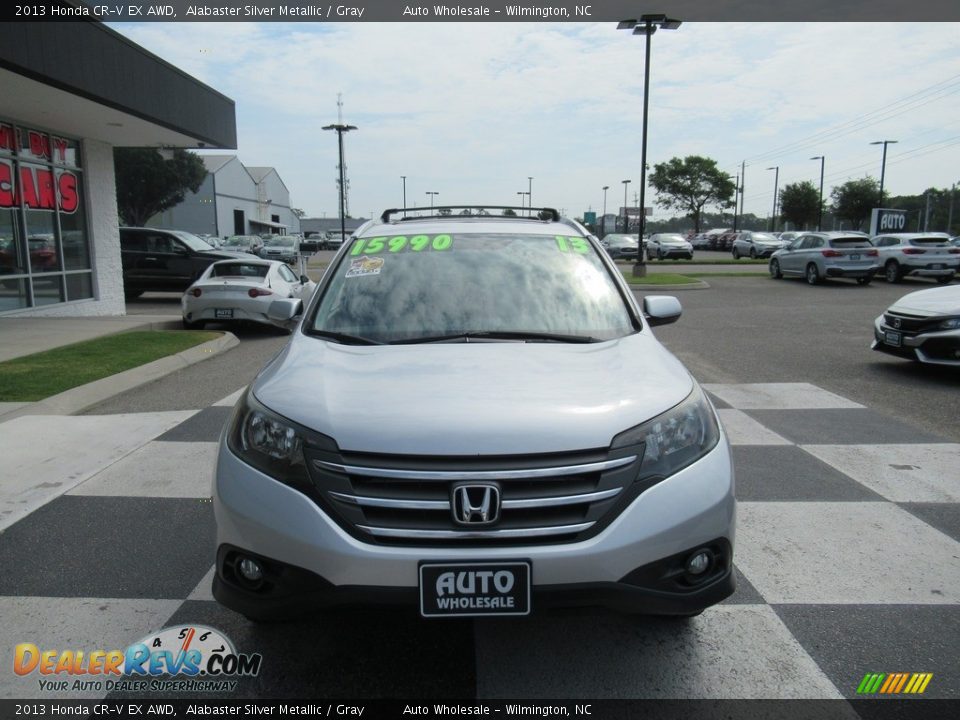 2013 Honda CR-V EX AWD Alabaster Silver Metallic / Gray Photo #2