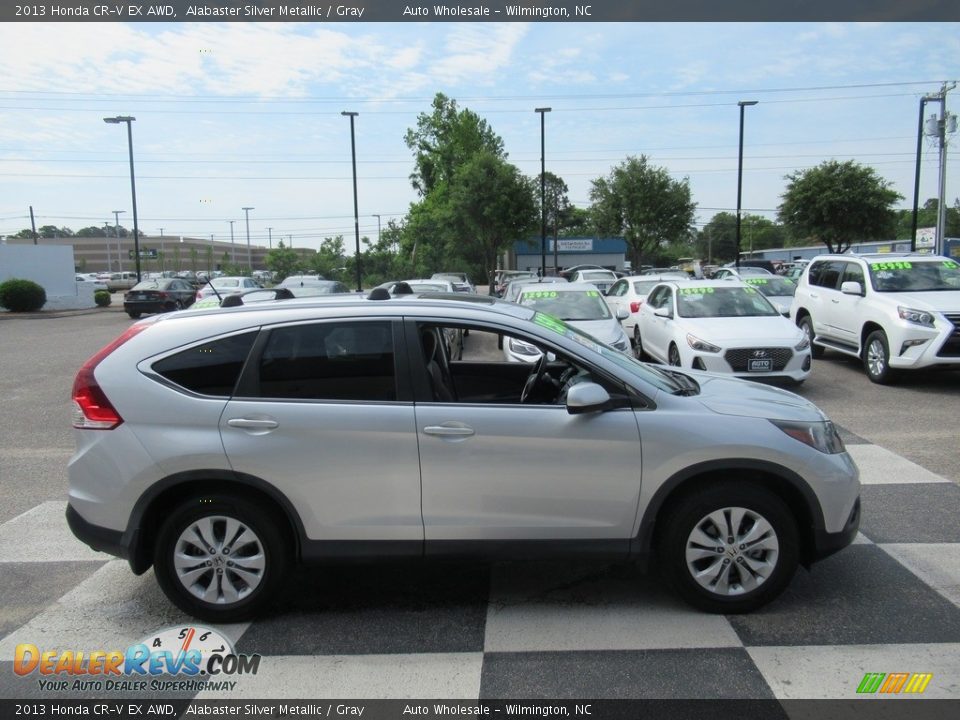 2013 Honda CR-V EX AWD Alabaster Silver Metallic / Gray Photo #3