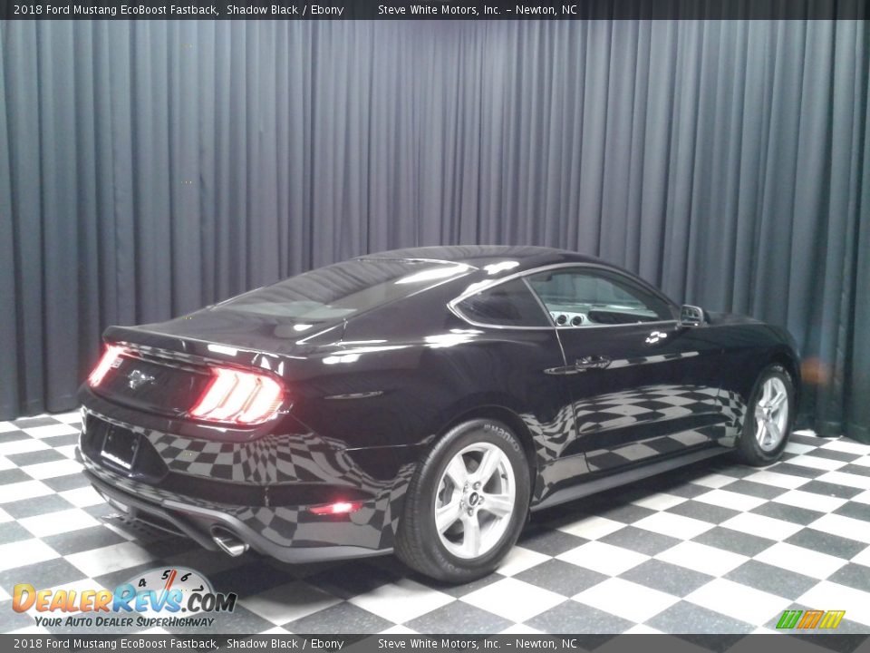 2018 Ford Mustang EcoBoost Fastback Shadow Black / Ebony Photo #6