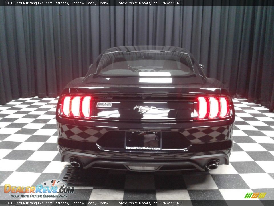 2018 Ford Mustang EcoBoost Fastback Shadow Black / Ebony Photo #7
