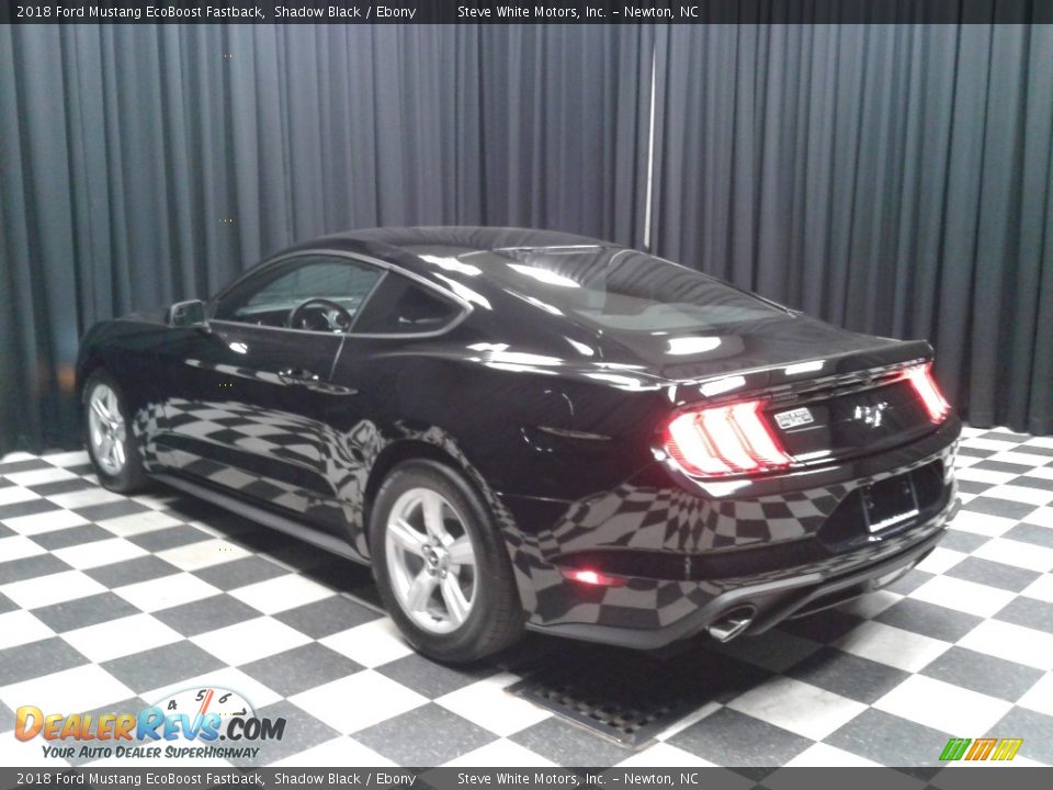 2018 Ford Mustang EcoBoost Fastback Shadow Black / Ebony Photo #8