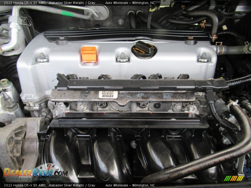 2013 Honda CR-V EX AWD Alabaster Silver Metallic / Gray Photo #6