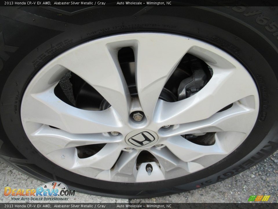2013 Honda CR-V EX AWD Alabaster Silver Metallic / Gray Photo #7