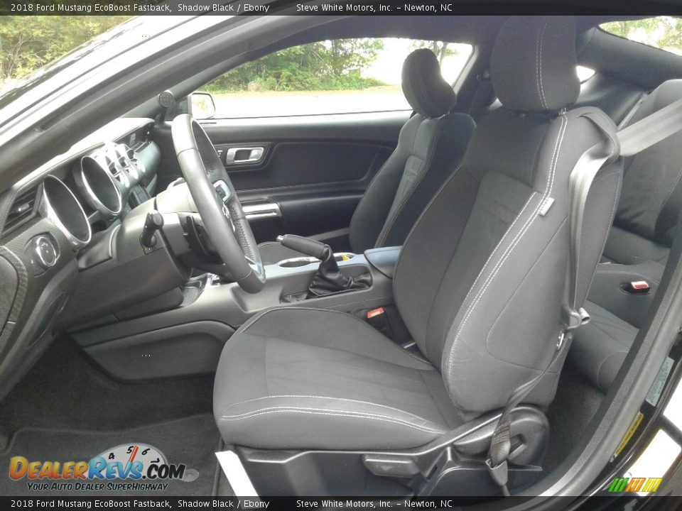 2018 Ford Mustang EcoBoost Fastback Shadow Black / Ebony Photo #10