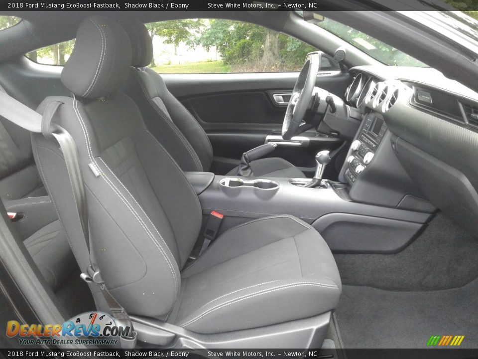 2018 Ford Mustang EcoBoost Fastback Shadow Black / Ebony Photo #14