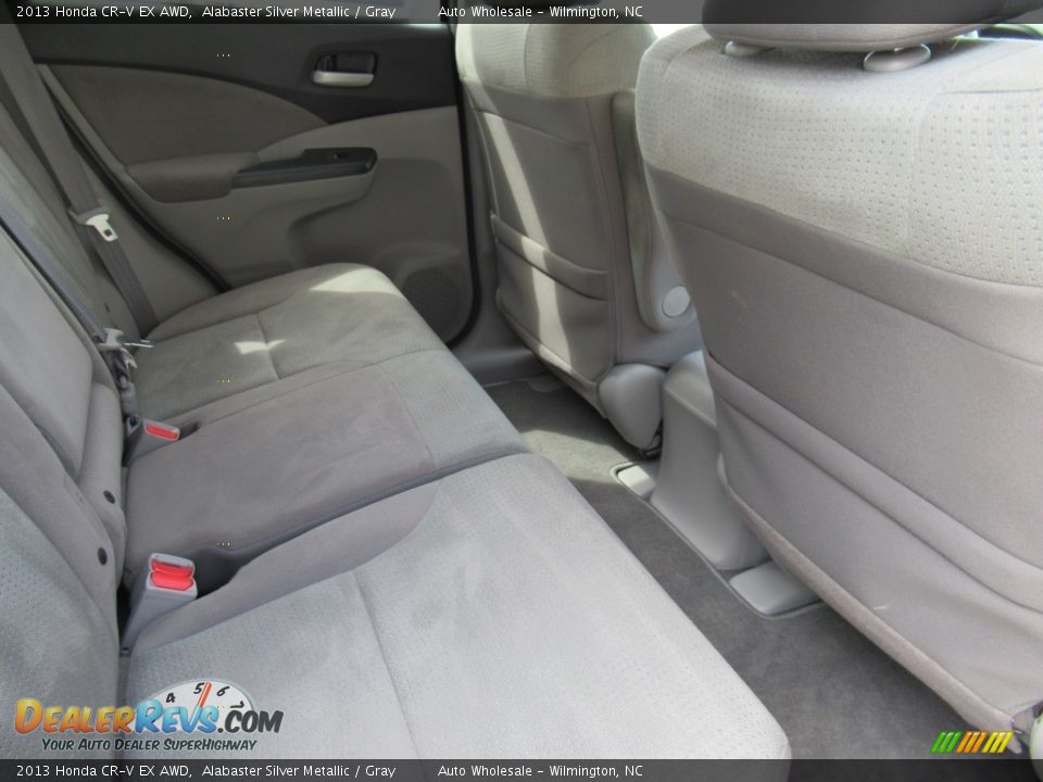 2013 Honda CR-V EX AWD Alabaster Silver Metallic / Gray Photo #13