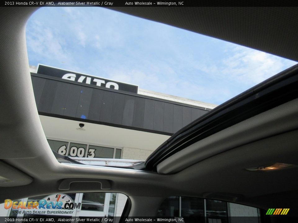 2013 Honda CR-V EX AWD Alabaster Silver Metallic / Gray Photo #14
