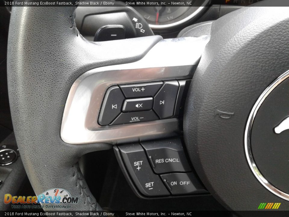 2018 Ford Mustang EcoBoost Fastback Shadow Black / Ebony Photo #16