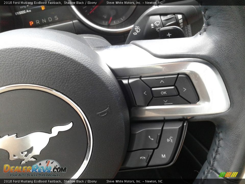 2018 Ford Mustang EcoBoost Fastback Shadow Black / Ebony Photo #17