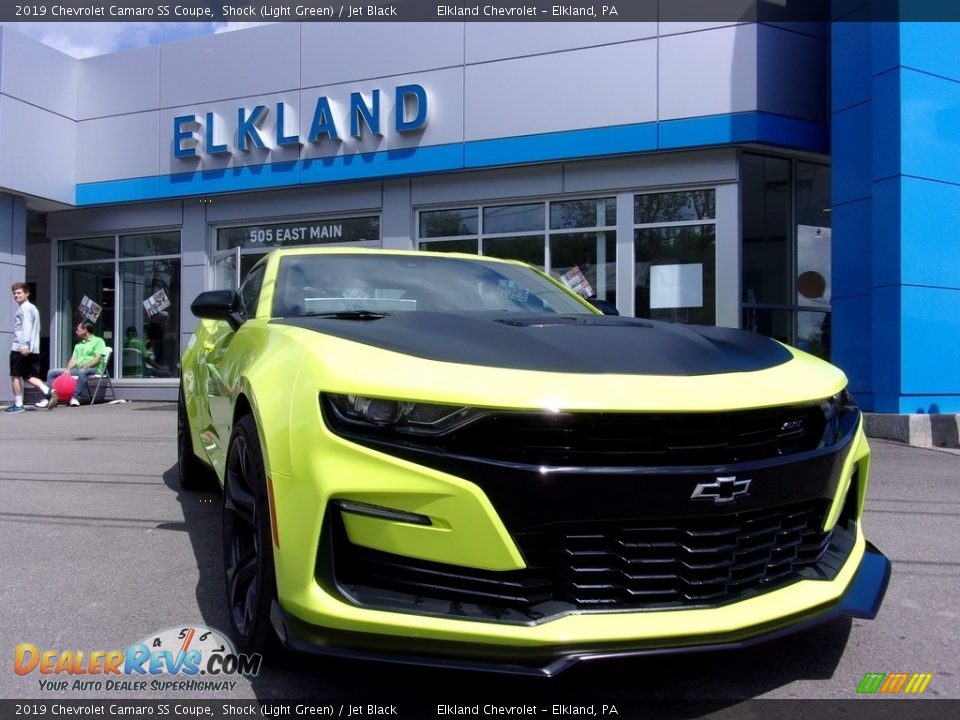 2019 Chevrolet Camaro SS Coupe Shock (Light Green) / Jet Black Photo #4