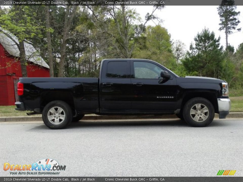2019 Chevrolet Silverado LD LT Double Cab Black / Jet Black Photo #2