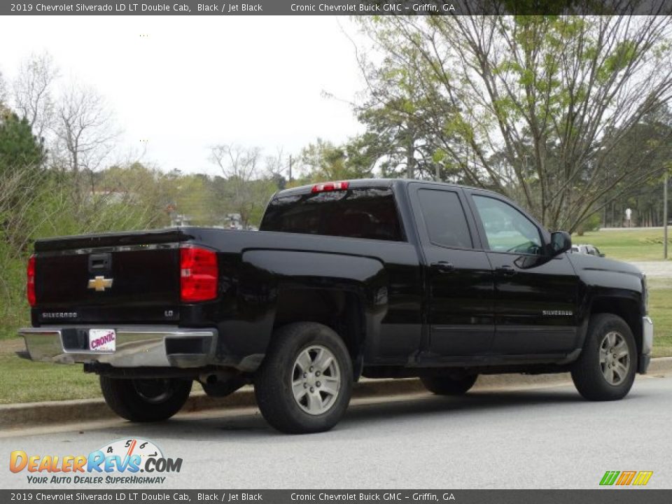 2019 Chevrolet Silverado LD LT Double Cab Black / Jet Black Photo #3