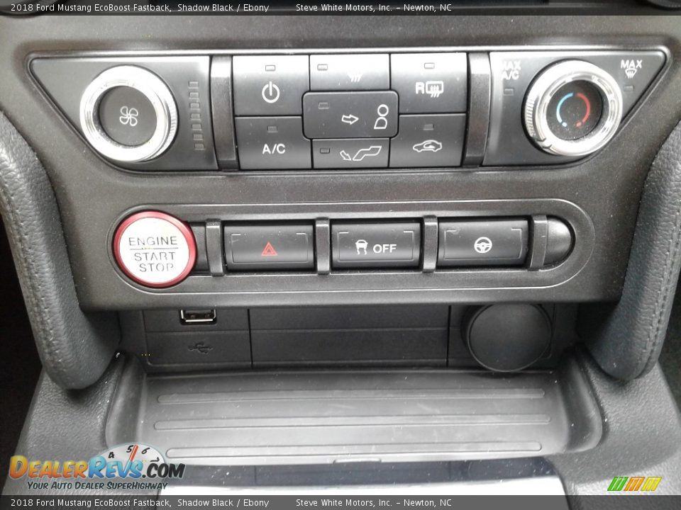 2018 Ford Mustang EcoBoost Fastback Shadow Black / Ebony Photo #23