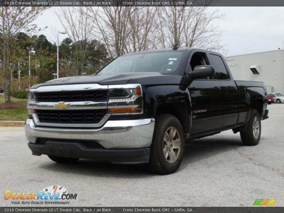 2019 Chevrolet Silverado LD LT Double Cab Black / Jet Black Photo #5